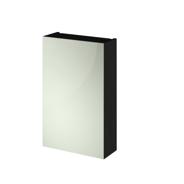 450mm Mirror Cabinet - Hudson Reed OFF616 Charcoal Black, Hacienda Black colour ,image 1