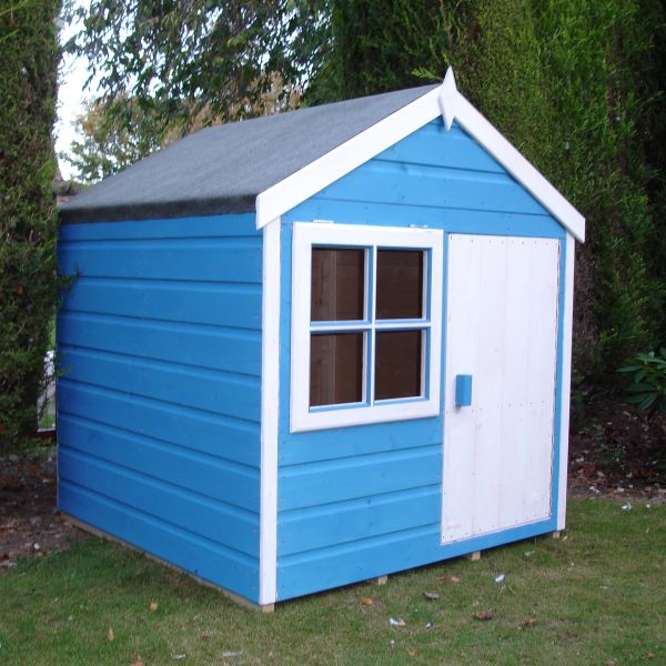 4 x 4 Wooden Playhut, Brown colour ,image 1