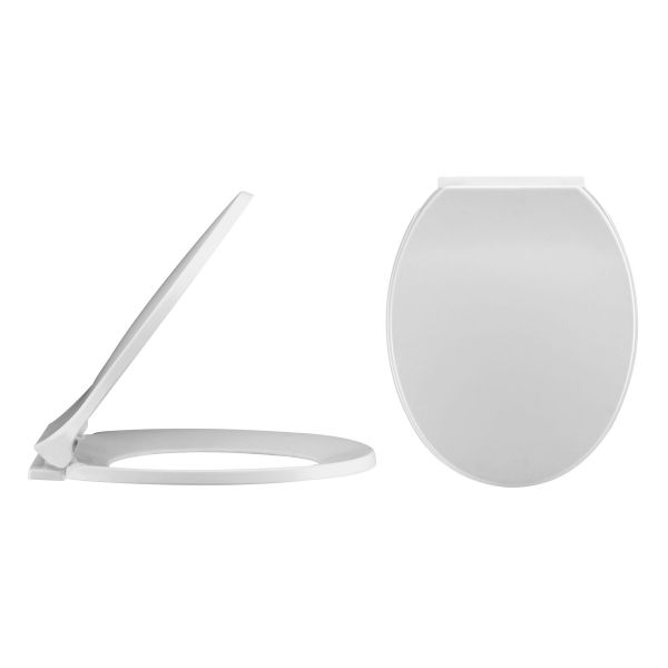 Soft Close Toilet Seat - Nuie NTS010 White, White colour ,image 1