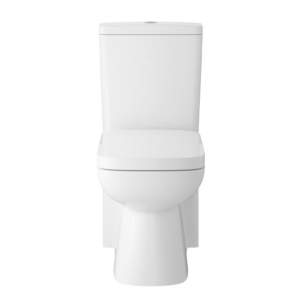 Flush to Wall Pan, Cistern & Seat - Hudson Reed CPC001 Gloss White, White colour ,image 1