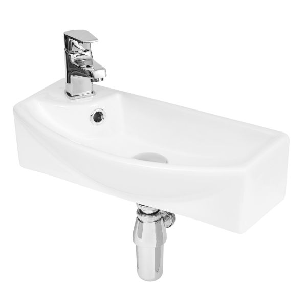 Wall Hung Vessel - Hudson Reed NBV161 White, White colour ,image 1
