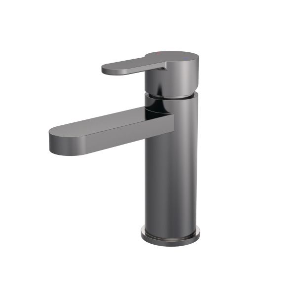 Mono Basin Mixer With Push Button Waste - Nuie ARV705 Black, Black colour ,image 1
