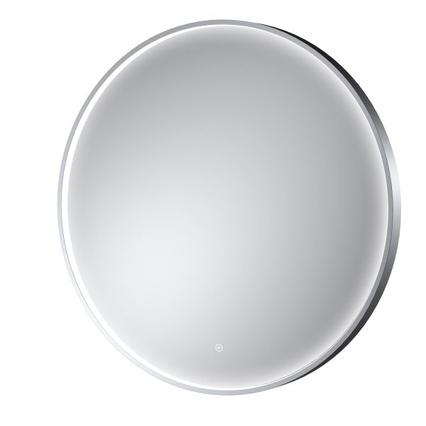Polished Chrome Frame LED Mirror - 800mm - Hudson Reed LQ753 Chrome, Chrome colour ,image 1