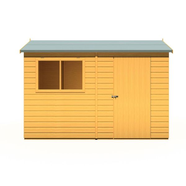 Lewis 10 x 6 Single Door Shiplap Shed - Reverse Style C