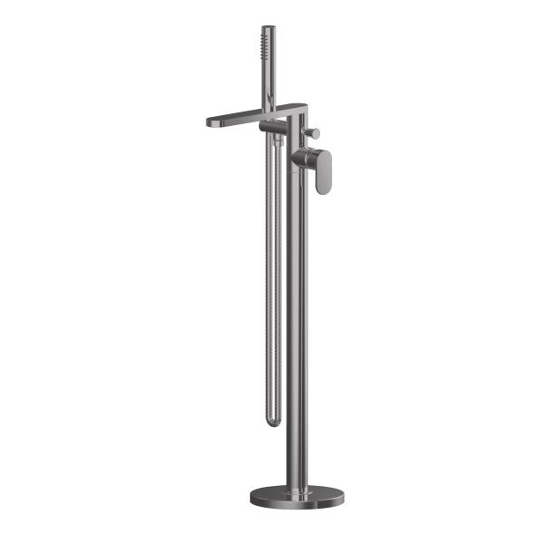 Freestanding Bath Shower Mixer with Kit - Nuie BIN721 Brushed Pewter, Brushed Pewter colour ,image 1