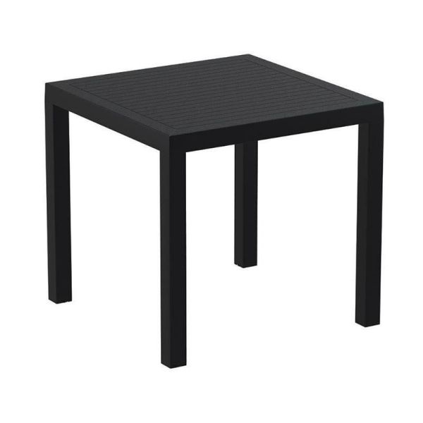 Pano 900 x 900 Plastic Wood Effect Garden Table - Anthracite, Grey colour ,image 1