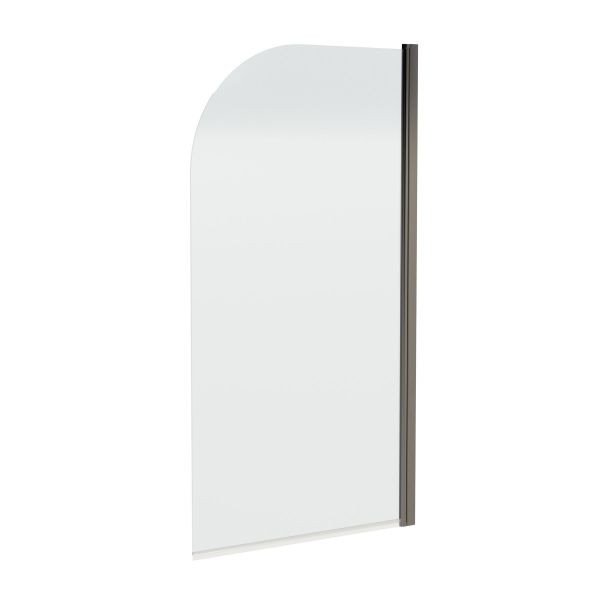 Round Bath Screen - 6mm - Nuie NSS17 Black ,image 1