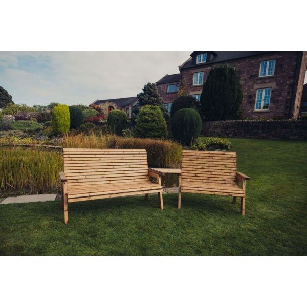 Valley 5 Seat Set 1X2B 1X3B Angled Tray By Churnet Valley, Wood colour ,image 1