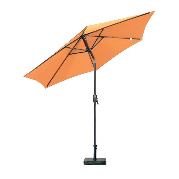 Orange 2.5M Powder Coated Crank And Tilt Parasol (38Mm Pole, 6 Ribs), Orange colour ,image 4