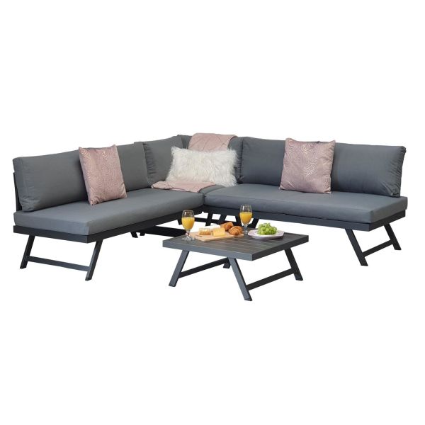 Kimmie Corner With Adjustable Head Rest, Grey colour ,image 1