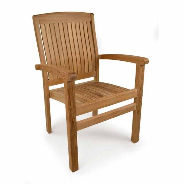 Harston 930 x 630 TK Wooden Stacking Chair - Neautral, Neutrals colour ,image 1