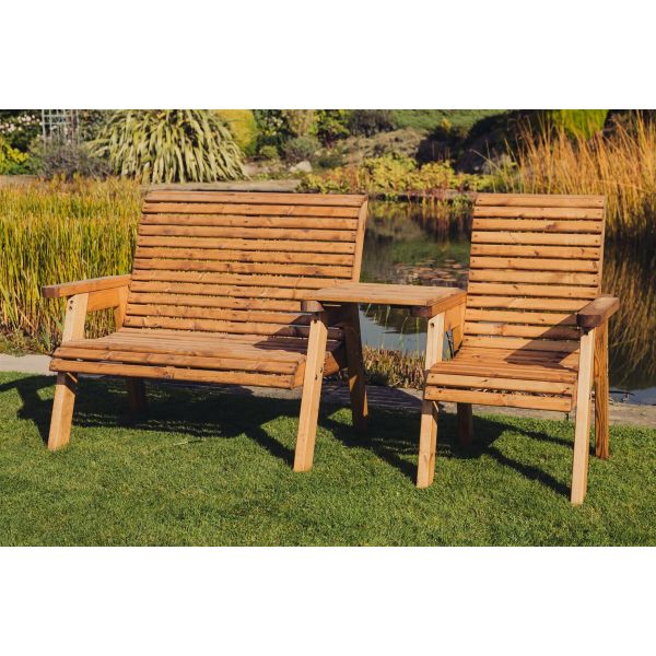Valley Trio Set Straight By Churnet Valley, Wood colour ,image 1