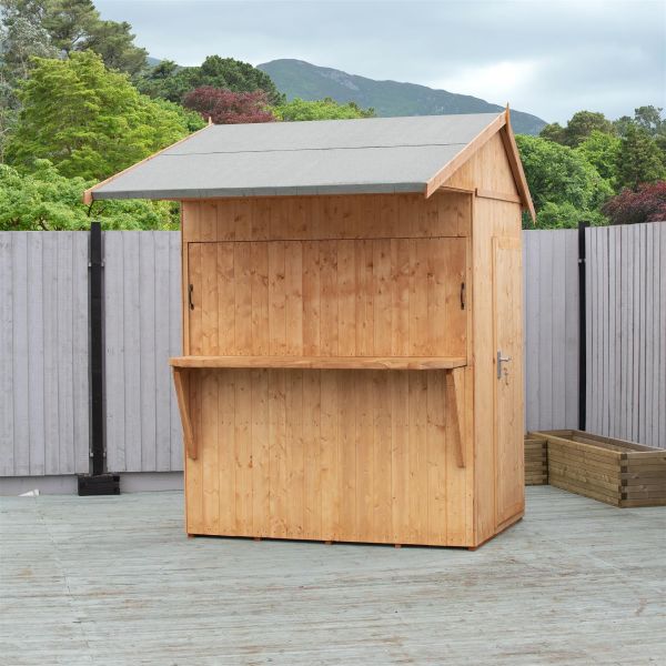 Apex Garden Bar 6 x 4, Brown colour ,image 1