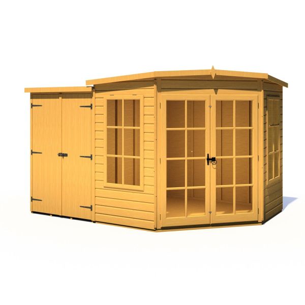 Hampton 7 x 11 Summerhouse with Side Shed