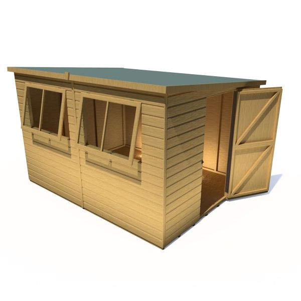 Caldey 10 x 8 Single Door Shiplap Shed - Style B