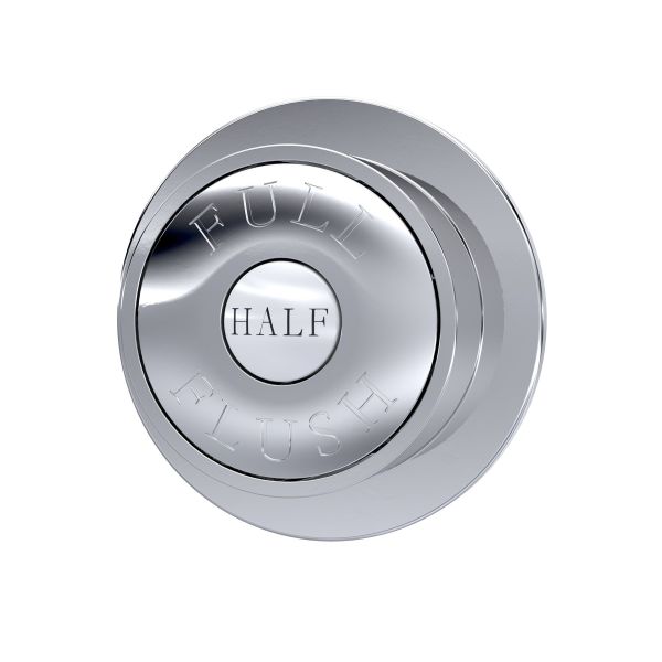 Chrome Dual Flush Button - Hudson Reed TDPB01 Chrome, Chrome colour ,image 1