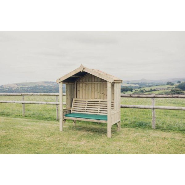 Cottage Arbour Fully Enclosed Sits 3 By Churnet Valley, Wood colour ,image 1