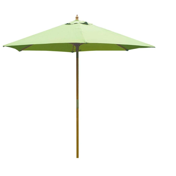 Parasol Wood Pulley 2.5m Light Green