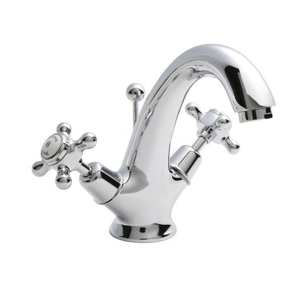 Mono Basin Mixer - Hudson Reed BC305DX Chrome, Chrome & White colour ,image 1