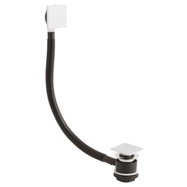 Push Button Bath Waste - Hudson Reed EK308 Chrome, Chrome colour ,image 1