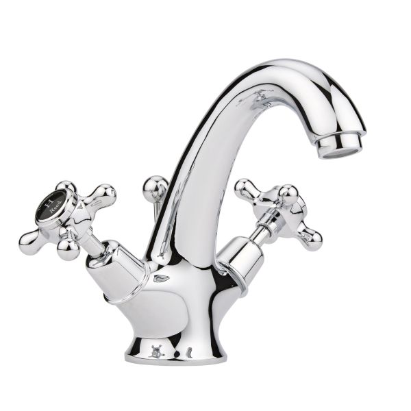 Mono Basin Mixer - Hudson Reed BC405DX Chrome, Black/Chrome colour ,image 1