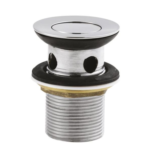 Flip Top Basin Waste - Hudson Reed ER08 Chrome, Chrome colour ,image 1
