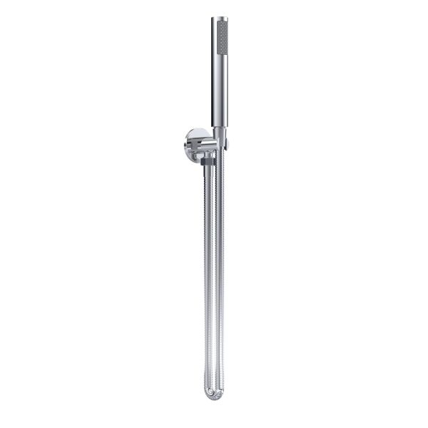 Outlet Elbow, Parking Bracket, Flex and Handset - Hudson Reed A3263 Chrome, Chrome colour ,image 1