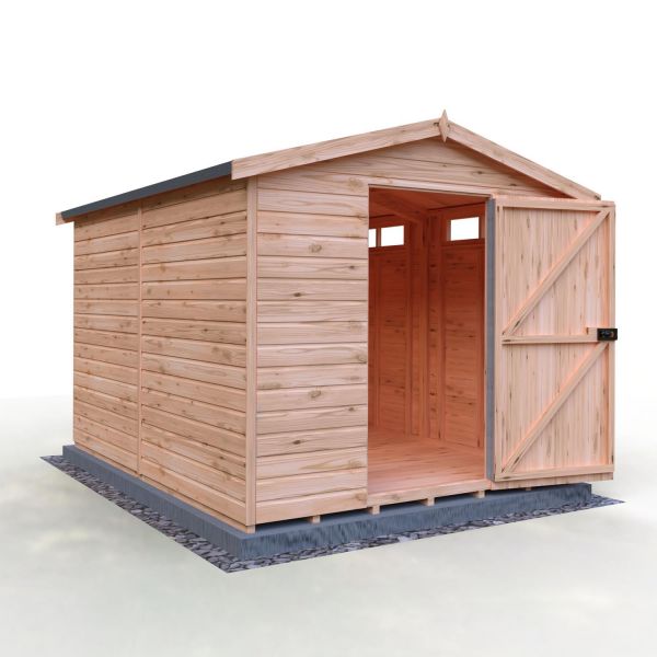 Security Apex 10 x 8 Single Door Loglap Shed