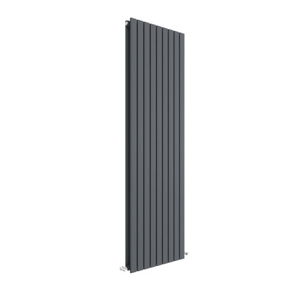 Vertical Double Panel Radiator 1800 x 528 - Hudson Reed HLA47D Anthracite, Anthracite colour ,image 1
