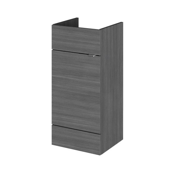 400mm Vanity Unit - Hudson Reed OFF504 Anthracite Woodgrain, Brown/Grey colour ,image 1
