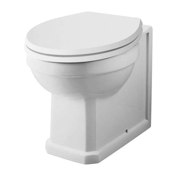 Back To Wall Pan - Hudson Reed NCS806 White, White colour ,image 1