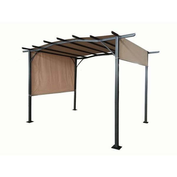 San Remo Sliding Pergola 2.75X3.66M Mocha, Neutrals colour ,image 1