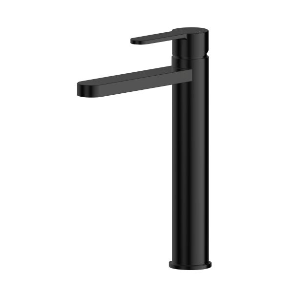 High-Rise Mono Basin Mixer (No Waste) - Nuie ARV470 Matt Black, Black colour ,image 1