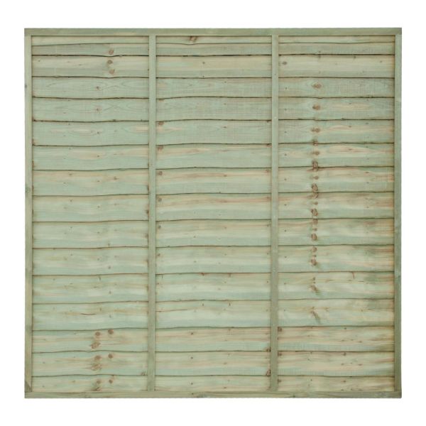 Grange Superior Lap 1.8m Pressure treated Green Vertical