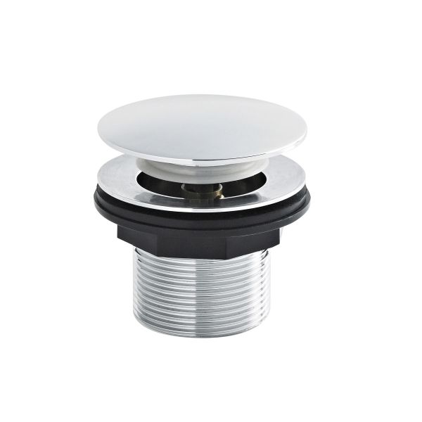 Push Button Bath Waste - Hudson Reed E324 Chrome, Chrome colour ,image 2
