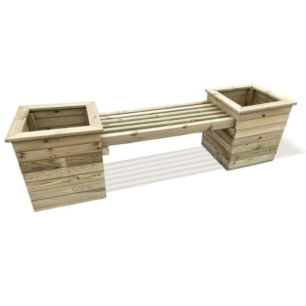 Planter Bench By Churnet Valley, Wood colour ,image 1
