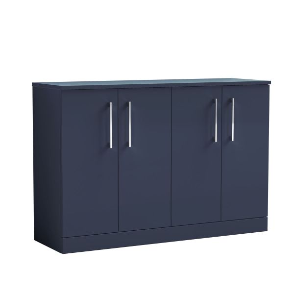 1200mm Floor Standing 4-Door Vanity & Worktop - Nuie ARN2903W2 Blue, Blue colour ,image 1