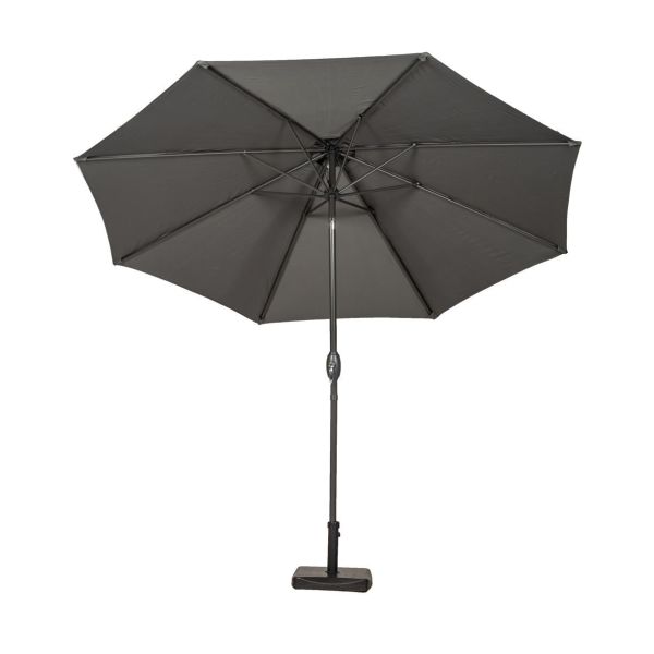 3M Grey Crank And Tilt Parasol Powder Coated Aluminium Pole, Grey colour ,image 1