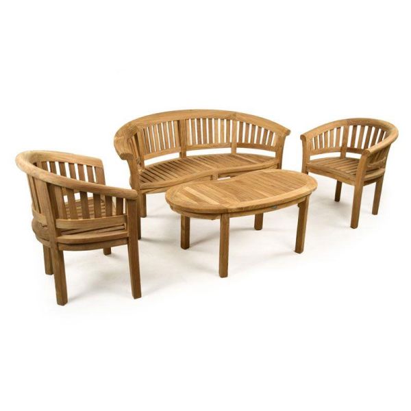Windsor TK Wooden Bench Table Set - Neutral, Neutrals colour ,image 1
