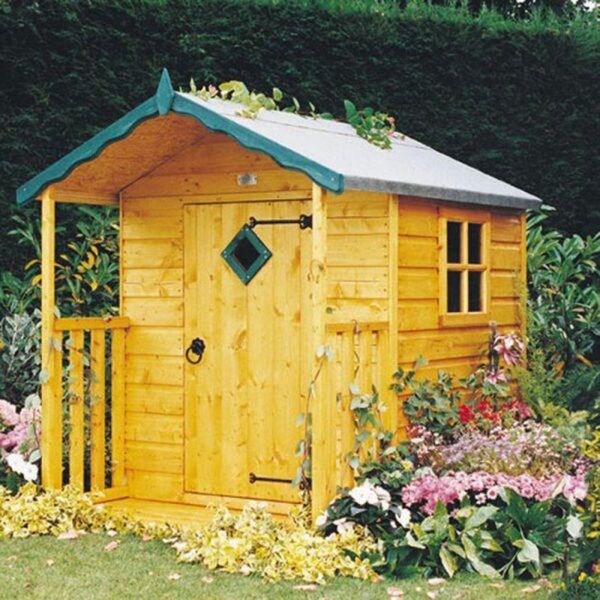 Hide 4 x 4 Loglap Playhouse with Verandah
