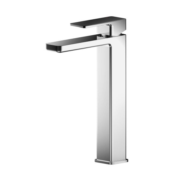 High-Rise Mono Basin Mixer (No Waste) - Nuie WIN370 Chrome, Chrome colour ,image 1