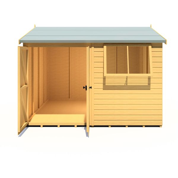 Atlas 10 x 10 Double Door Shiplap Shed - Reverse Apex