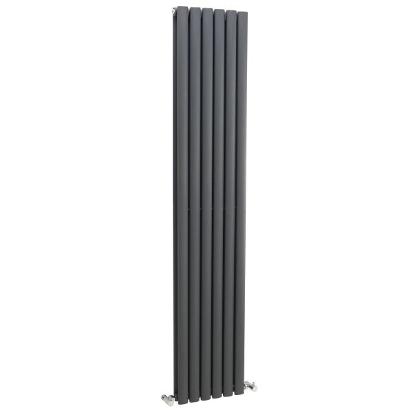 Double Panel Designer Radiator - Hudson Reed HLA77 Anthracite, Anthracite colour ,image 1