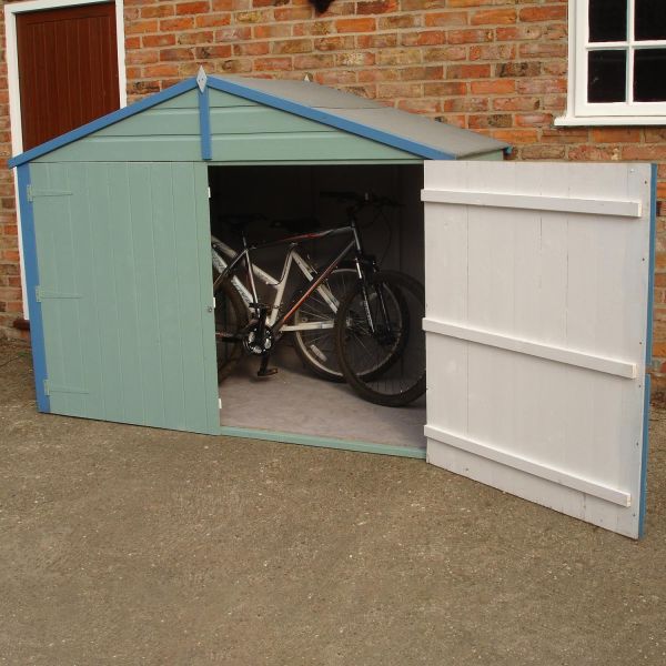 Shiplap Apex Bike Store With Floor