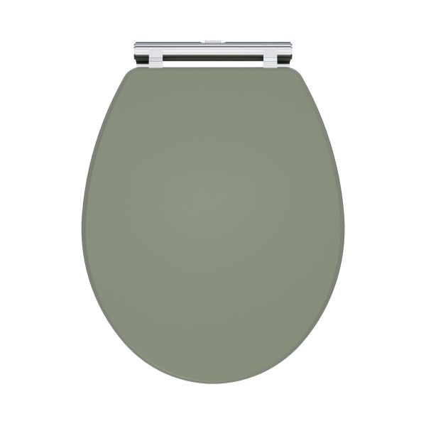 Soft Close Wooden Toilet Seat - Nuie CLA899 Green, Green colour ,image 1