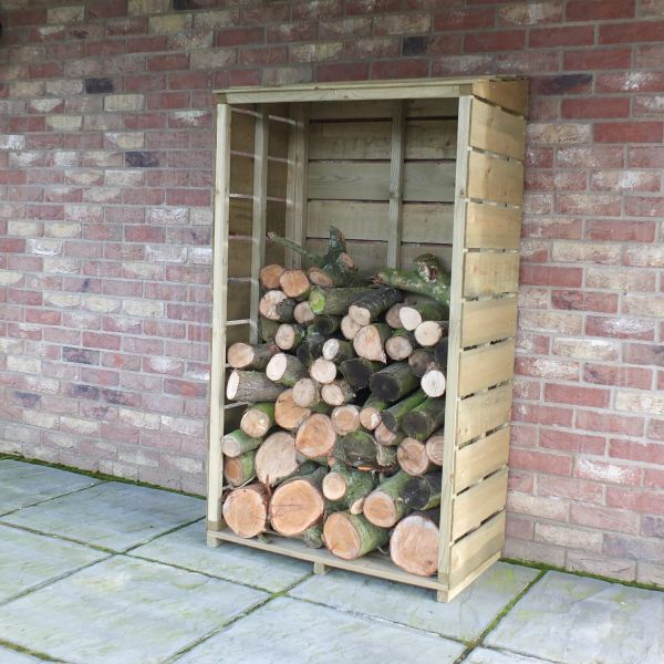 Tall Pressure Treated Wall Log Store