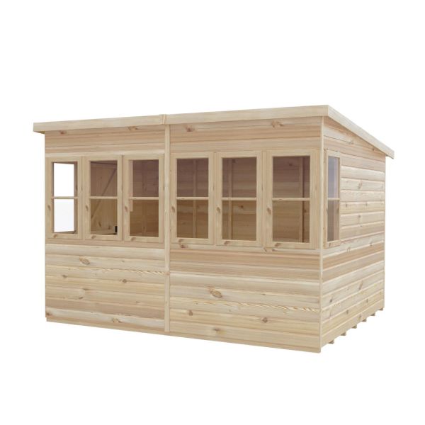 Sun Pent 10 x 8 Single Door Shiplap Potting Shed - Style A