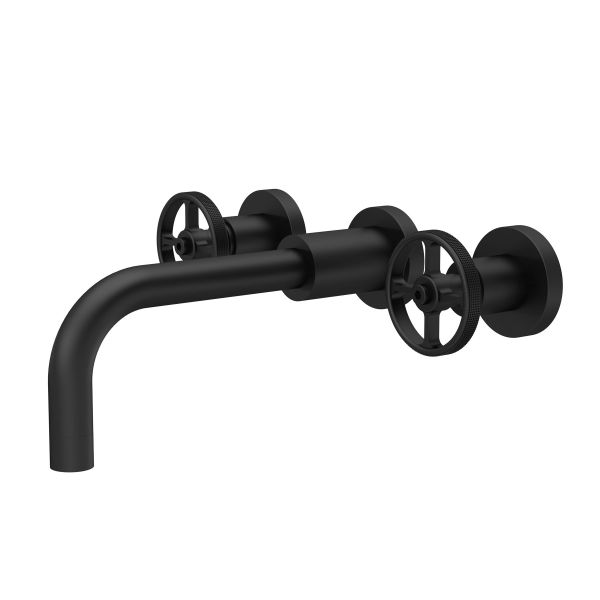 Wall Mounted Basin Mixer - Hudson Reed TIW417 Black, Black colour ,image 1