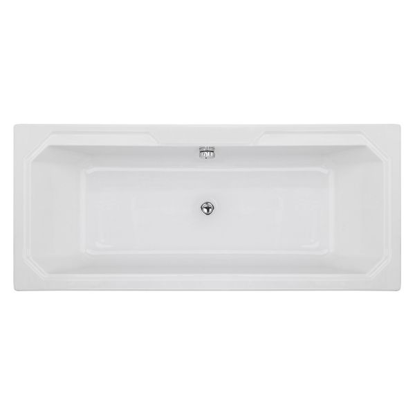 Art Deco Bath (1800x800) - Hudson Reed NLB114 White, White colour ,image 1
