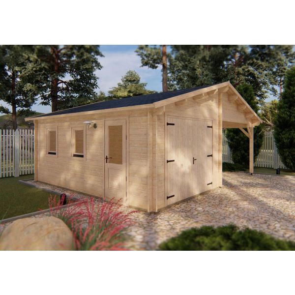 Garage 18 x 23 with Carport